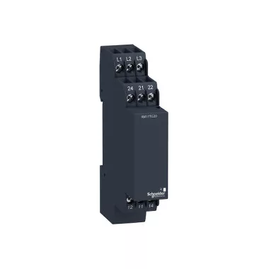 SCHNEIDER RM17TG20 Zelio Control háromfázisú fázisfigyelő relé, 2CO, 5A, 208…440 VAC SCHNEIDER RM17TG20 Zelio Control háromfázisú fázisfigyelő relé, 2CO, 5A, 208…440 VAC