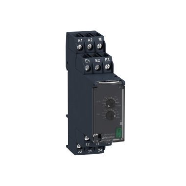 SCHNEIDER RM22JA21MR Zelio Control áramfigyelő relé, 2CO, 8A, 24…240 VAC/DC, mérési tart.:4…1000mA