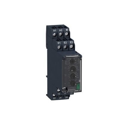   SCHNEIDER RM22JA31MR Zelio Control áramfigyelő relé, kikapcsolás késleltetővel, 2CO, 8A, 24…240 VAC/DC, mérési tart.:4…1000mA