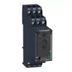 SCHNEIDER RM22LG11MR Zelio Control folyadékszint-figyelő relé, 1CO, 8A, 24…240 VAC/DC, mérési tart.:5…100kOhm, ki- és bekapcsolás késlelt.