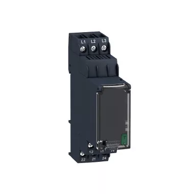 SCHNEIDER RM22TG20 Zelio Control háromfázisú fázisfigyelő relé, 2CO, 8A, 208…480 VAC SCHNEIDER RM22TG20 Zelio Control háromfázisú fázisfigyelő relé, 2CO, 8A, 208…480 VAC