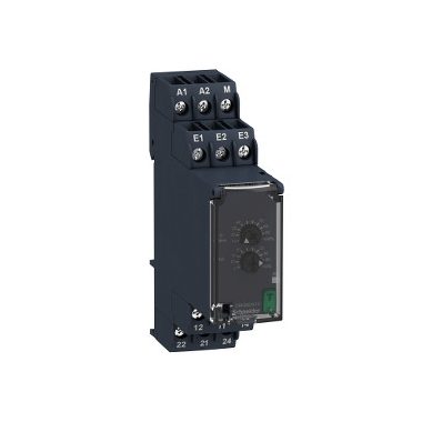 SCHNEIDER RM22UA22MR Zelio Control feszültségfigyelő relé, 2CO, 8A, 24…240 VAC/DC, mérési tart.:1…100V