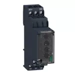SCHNEIDER RM22UB34 Zelio Control feszültségfigyelő relé, be- és kikapcsolás késleltetővel, 2CO, 8A, 110…240 VAC/DC, mérési tart.:80…300V