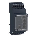   SCHNEIDER RM35JA31MW Zelio Control áramfigyelő relé, 2CO, 5A, 24…240 VAC/DC, mérési tart.:2…500mA