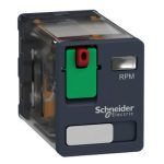   SCHNEIDER RPM21E7 Zelio RPM teljesítményrelé, 2CO, 15A, 48 VAC, tesztgomb