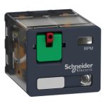   SCHNEIDER RPM32B7 Zelio RPM teljesítményrelé, 3CO, 15A, 24 VAC, tesztgomb, LED