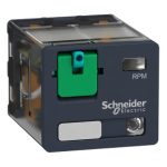   SCHNEIDER RPM32BD Zelio RPM teljesítményrelé, 3CO, 15A, 24VDC, tesztgomb, LED