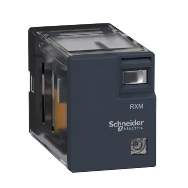 SCHNEIDER RXM2LB2B7 Zelio Easy RXM miniatűr relé, 2CO, 5A, 24 VAC, LED
