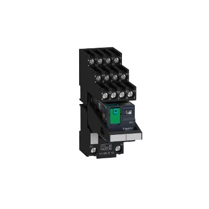   SCHNEIDER RXM4AB2BDPVS Zelio RXM miniatűr relé, 4CO, 6A, 24VDC, tesztgomb, LED, elválasztott elrendezésű