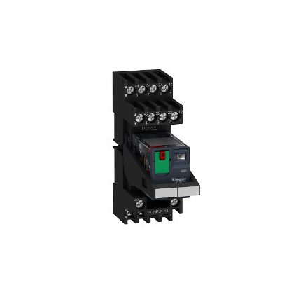   SCHNEIDER RXM4AB2P7PVM Zelio RXM miniatűr relé, 4CO, 6A, 230 VAC, tesztgomb, LED, vegyes elrendezésű