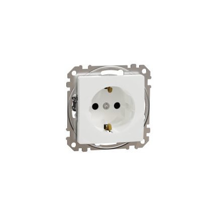  SCHNEIDER SDD111021 NEW SEDNA 2P + F socket with safety shutter, screw connection, 16A, white