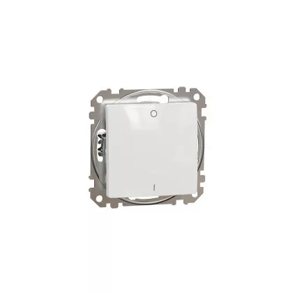 SCHNEIDER SDD111102 ÚJ SEDNA Kétpólusú kapcsoló, rugós bekötés, 10AX, (102), fehér