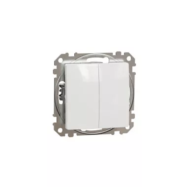 SCHNEIDER SDD111118 ÚJ SEDNA Kettős nyomó, rugós bekötés, 10A, fehér SCHNEIDER SDD111118 ÚJ SEDNA Kettős nyomó, rugós bekötés, 10A, fehér