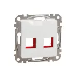   SCHNEIDER SDD111441C ÚJ SEDNA 2xRJ45 adapter, KRONE betétekhez, fehér