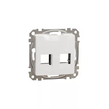 SCHNEIDER SDD111442C ÚJ SEDNA 2xRJ45 adapter, RDM betétekhez, fehér