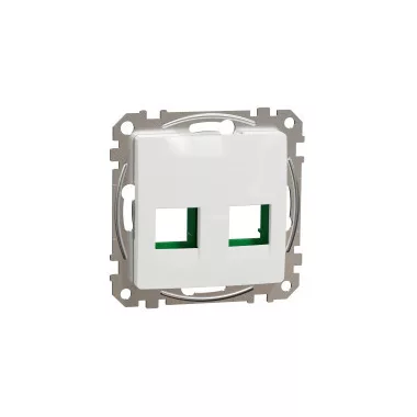 SCHNEIDER SDD111443C ÚJ SEDNA 2xRJ45 adapter, SYSTIMAX betétekhez, fehér