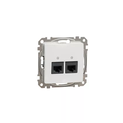   SCHNEIDER SDD111452 ÚJ SEDNA 2xRJ45 Cat5e UTP aljzat, fehér