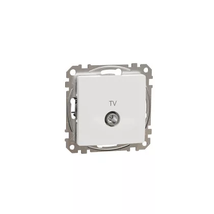 SCHNEIDER SDD111474 ÚJ SEDNA TV aljzat, átmenő, 7 dB, fehér