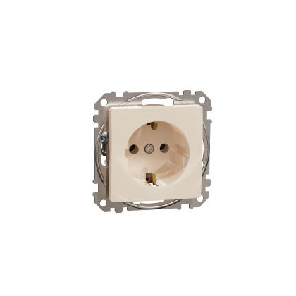   SCHNEIDER SDD112026 NEW SEDNA 2P + F socket, spring connection, 16A, beige