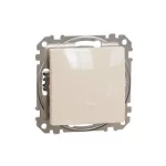 SCHNEIDER SDD112101 ÚJ SEDNA Egypólusú kapcsoló, rugós bekötés, 10AX, (101), bézs