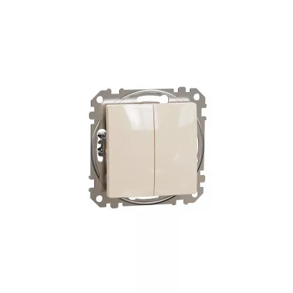   SCHNEIDER SDD112118 NEW SEDNA Double pressure, spring connection, 10A, beige