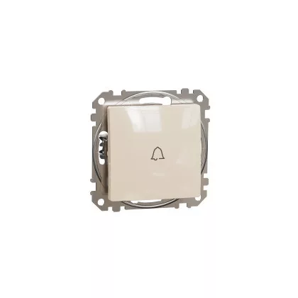   SCHNEIDER SDD112131 ÚJ SEDNA Egypólusú nyomó csengőjellel, rugós bekötés, 10A, bézs