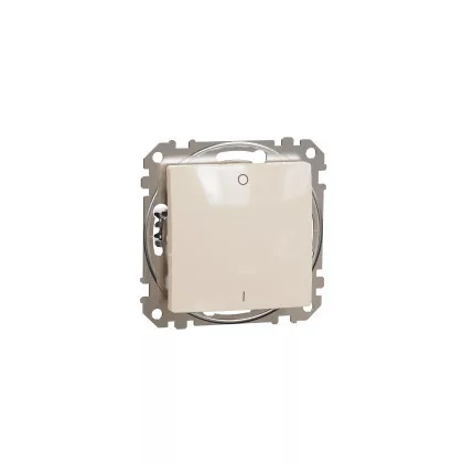   SCHNEIDER SDD112162 ÚJ SEDNA Kétpólusú kapcsoló, rugós bekötés, 16AX, bézs