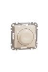 SCHNEIDER SDD112382 SEDNA WISER Universal, rotary knob, LED dimmer, beige, max. 200W