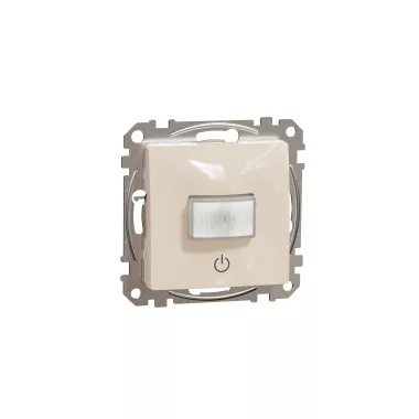 SCHNEIDER SDD112384 SEDNA WISER Mozgásérzékelő, nyomóval, 160°, 10A, bézs