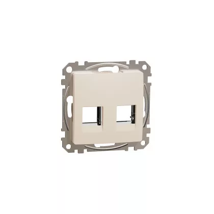   SCHNEIDER SDD112442C ÚJ SEDNA 2xRJ45 adapter, RDM betétekhez, bézs