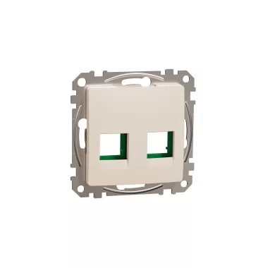 SCHNEIDER SDD112443C ÚJ SEDNA 2xRJ45 adapter, SYSTIMAX betétekhez, bézs