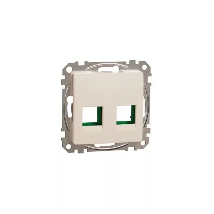   SCHNEIDER SDD112443C NEW SEDNA 2xRJ45 adapter for SYSTIMAX inserts, beige