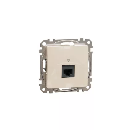 SCHNEIDER SDD112461 ÚJ SEDNA 1xRJ45 Cat6 UTP aljzat, bézs