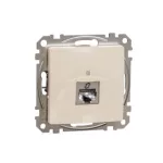 SCHNEIDER SDD112466S ÚJ SEDNA 1xRJ45 Cat6A STP aljzat, bézs