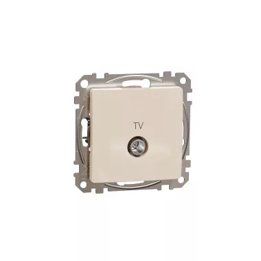 SCHNEIDER SDD112471 ÚJ SEDNA TV aljzat, végzáró, 4 dB, bézs