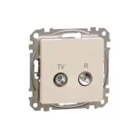 SCHNEIDER SDD112471R ÚJ SEDNA TV/R aljzat, végzáró, 4 dB, bézs