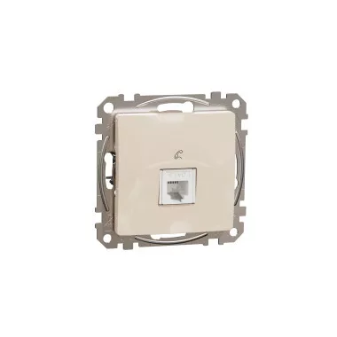 SCHNEIDER SDD112491 NEW SEDNA 1xRJ11 socket, beige