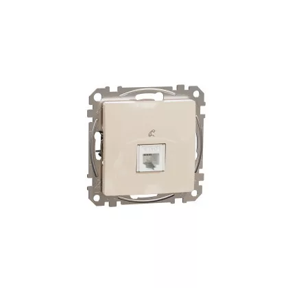 SCHNEIDER SDD112491 NEW SEDNA 1xRJ11 socket, beige