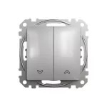 SCHNEIDER SDD113104 ÚJ SEDNA Redőnykapcsoló, rugós bekötés, 10AX, alumínium