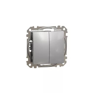 SCHNEIDER SDD113105 ÚJ SEDNA Csillárkapcsoló, rugós bekötés, 10AX, (105), alumínium