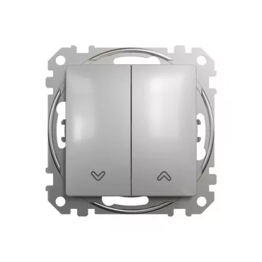 SCHNEIDER SDD113114 ÚJ SEDNA Redőnynyomó, rugós bekötés, 10AX, alumínium