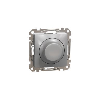 SCHNEIDER SDD113382 SEDNA WISER Universal, rotary knob, LED dimmer, aluminum, max. 200W