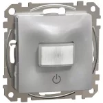   SCHNEIDER SDD113386 SEDNA WISER Mozgásérzékelő, nyomógombos fényerőszabályzóval, 160°, alumínium, max. 200W
