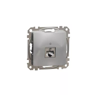 SCHNEIDER SDD113461S ÚJ SEDNA 1xRJ45 Cat6 STP aljzat, alumínium