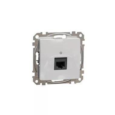 SCHNEIDER SDD113466 NEW SEDNA 1xRJ45 Cat6A UTP socket, aluminum