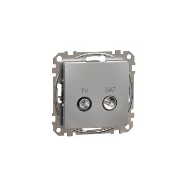 SCHNEIDER SDD113471S NEW SEDNA TV / SAT socket, end cap, 4 dB, aluminum