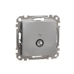 SCHNEIDER SDD113474 ÚJ SEDNA TV aljzat, átmenő, 7 dB, alumínium