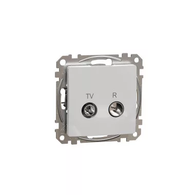 SCHNEIDER SDD113474R ÚJ SEDNA TV/R aljzat, átmenő, 7 dB, alumínium