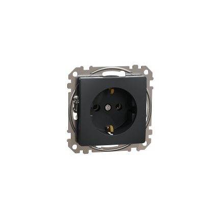   SCHNEIDER SDD114025 ÚJ SEDNA 2P+F dugalj csatlakozóaljzat, csavaros bekötés, 16A, antracit