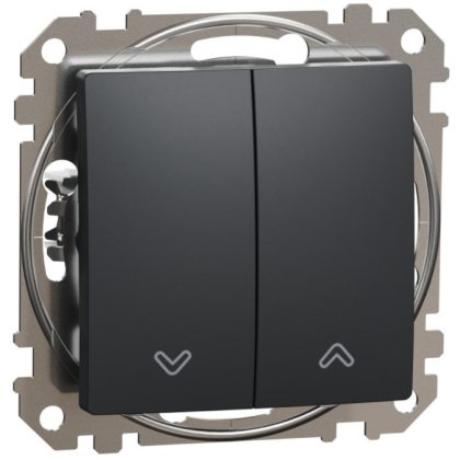   SCHNEIDER SDD114104 ÚJ SEDNA Redőnykapcsoló, rugós bekötés, 10AX, antracit